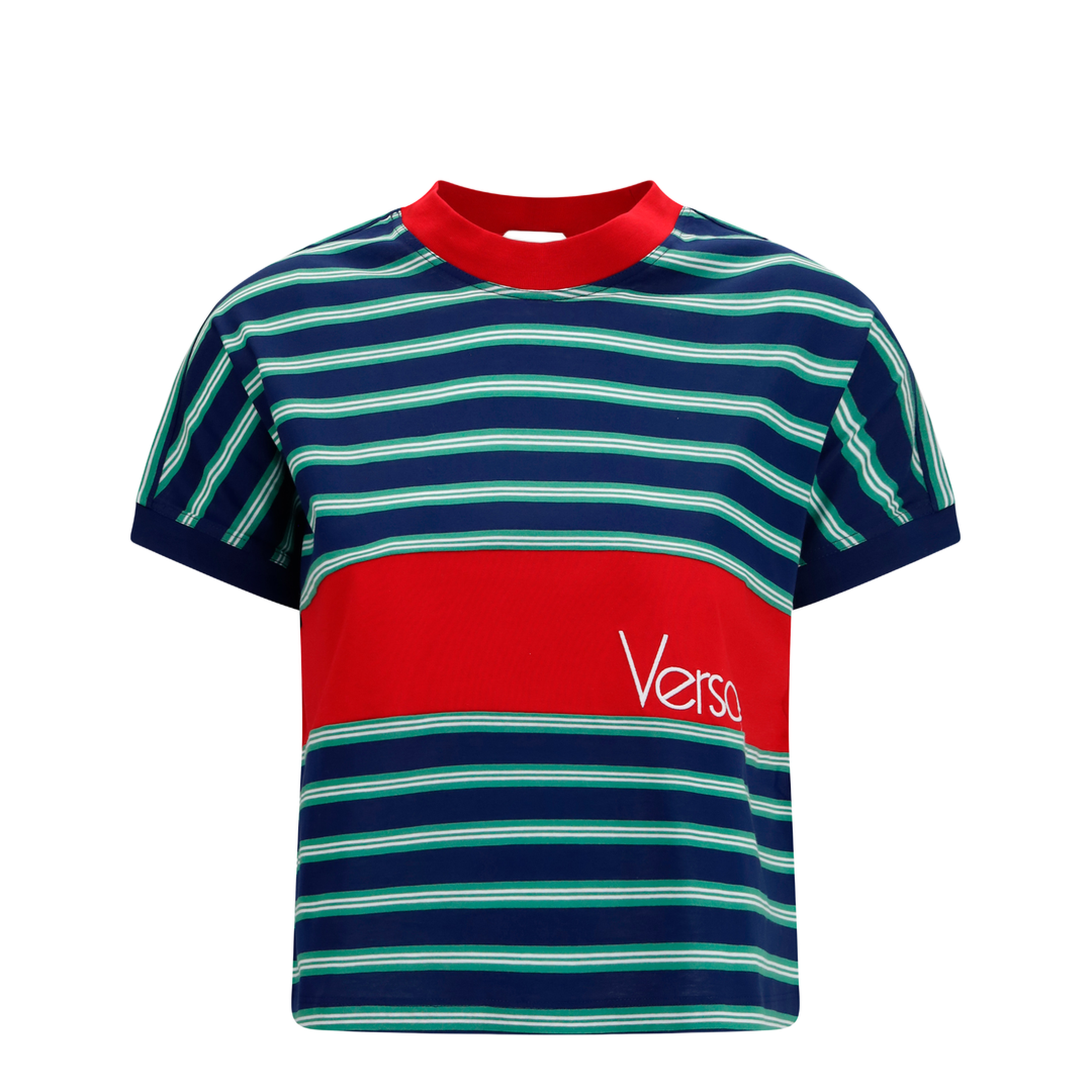 MAYFEYR - Versace - Striped Cotton T-Shirt - 10259081A18439