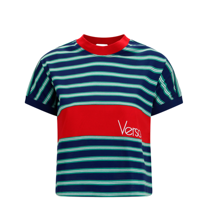 MAYFEYR - Versace - Striped Cotton T-Shirt - 10259081A18439