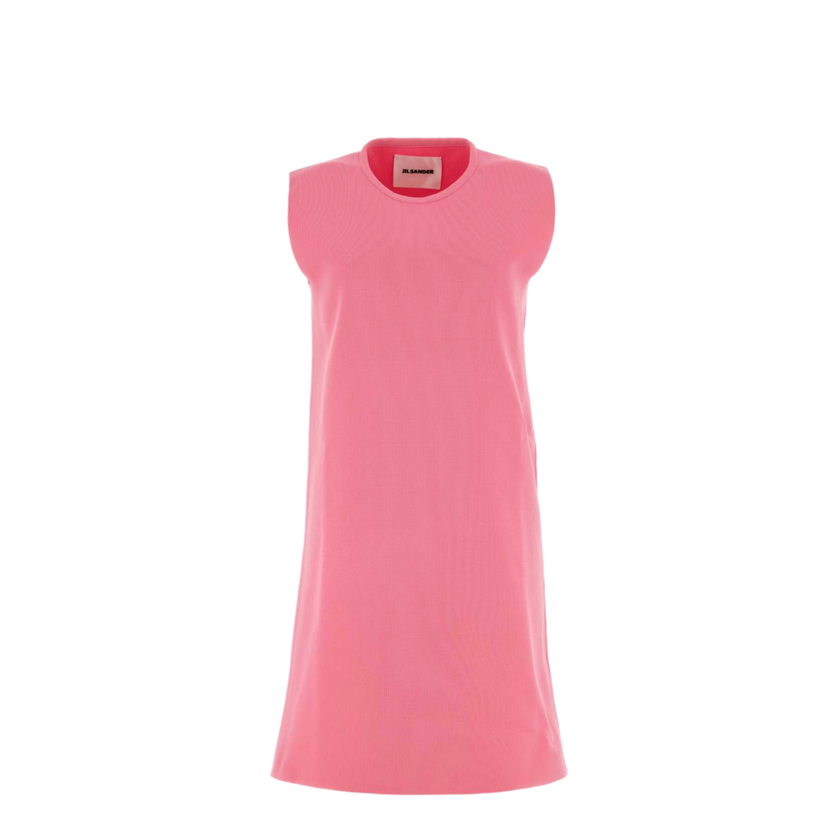 Fluo Pink Polyester Mini Dress