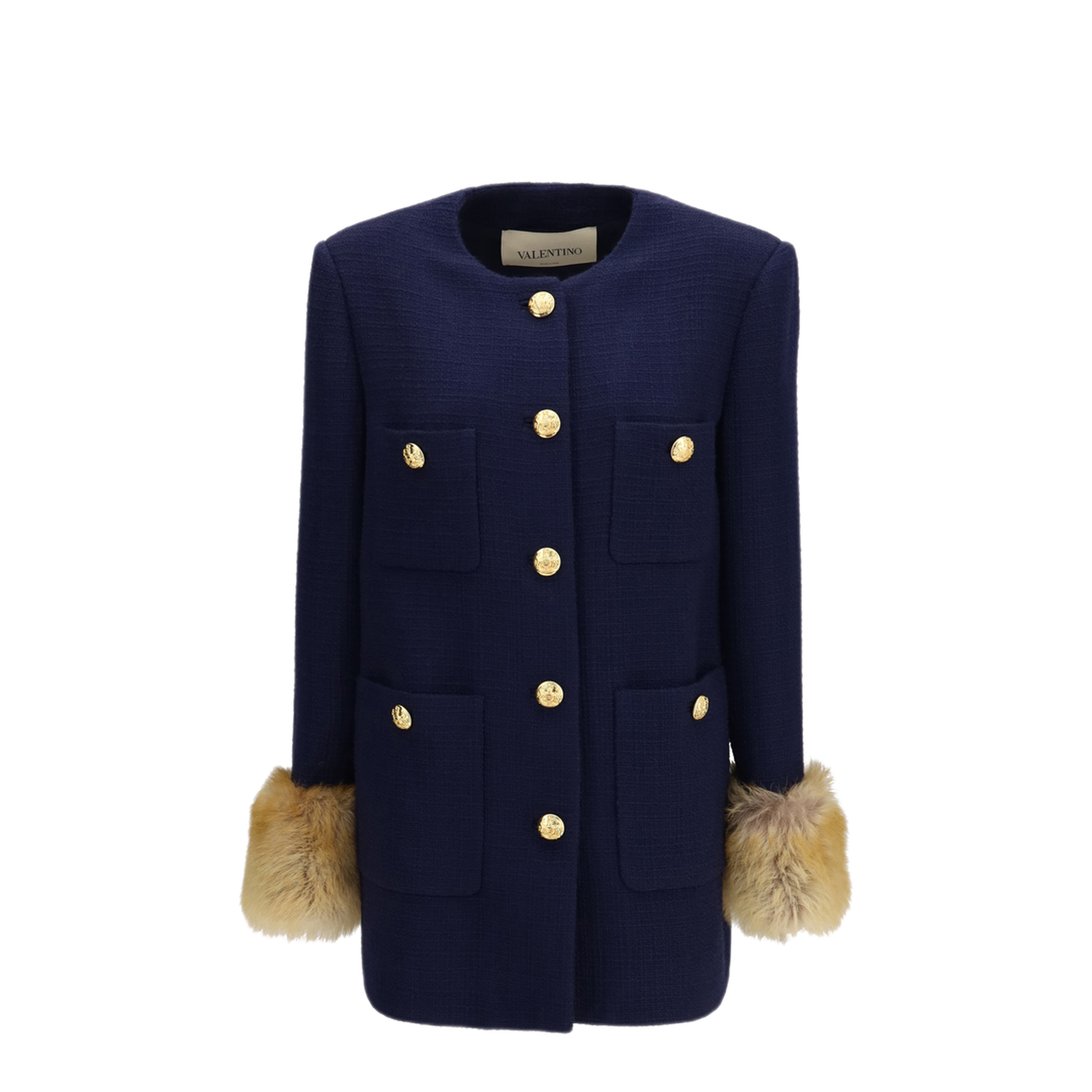 MAYFEYR - Valentino - Wool Tweed Caban Coat - 9B3CJH3790YYSY