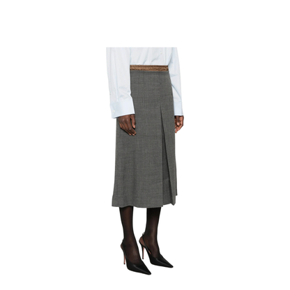 MAYFEYR - Prada - Pleated Wool Midi Skirt - P10A8SOOO6011