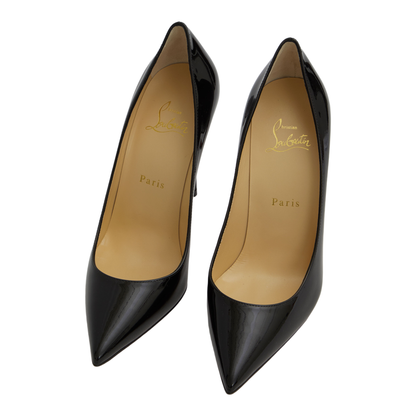 Black Patent-Leather Stiletto Pumps