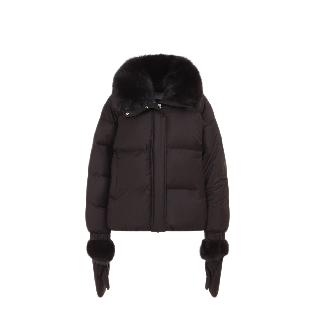 MAYFEYR - Yves Salomon - Americano Brown Down Jacket - 25WYV09066WO2WA2300