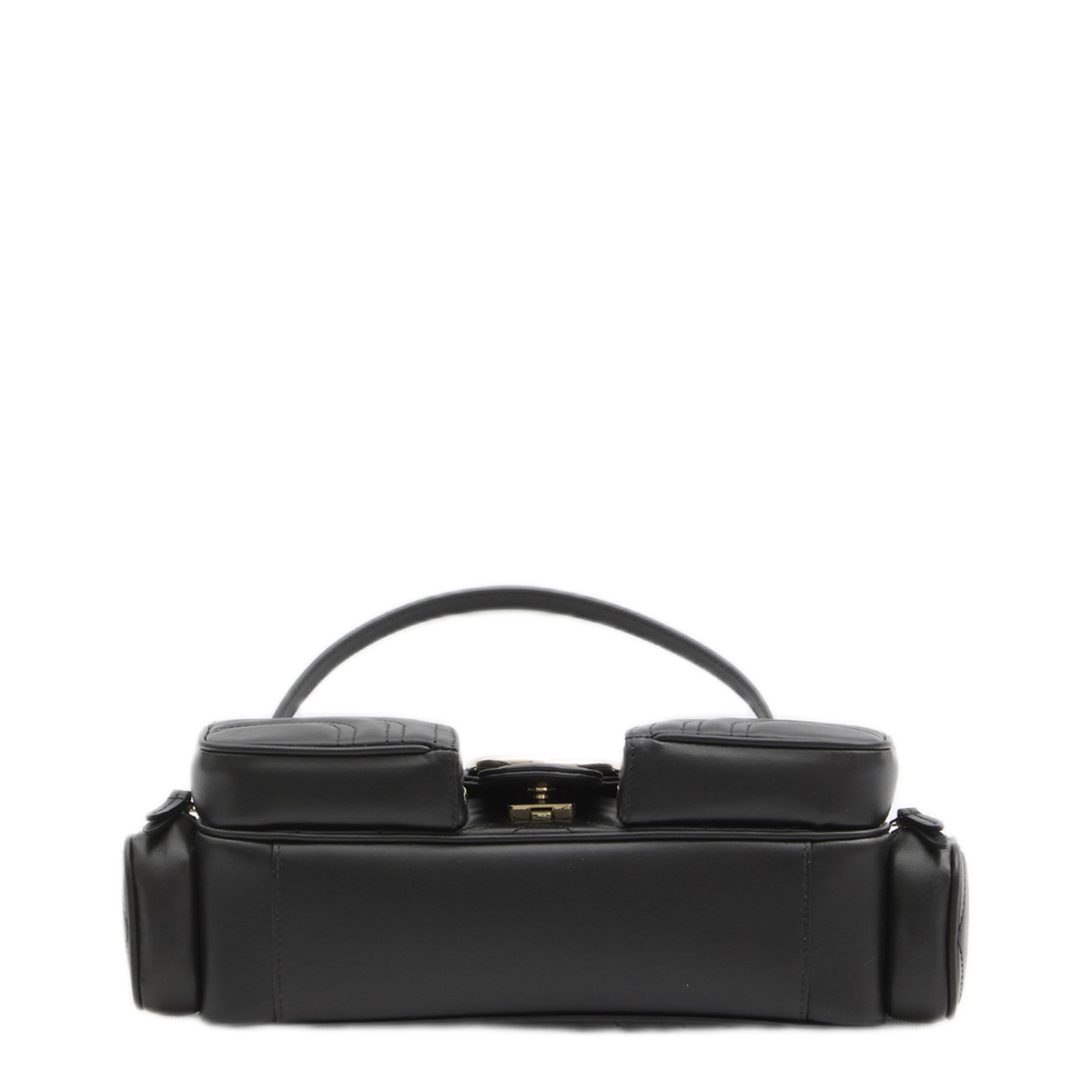 GG Marmont Small Calfskin Shoulder Bag - Black