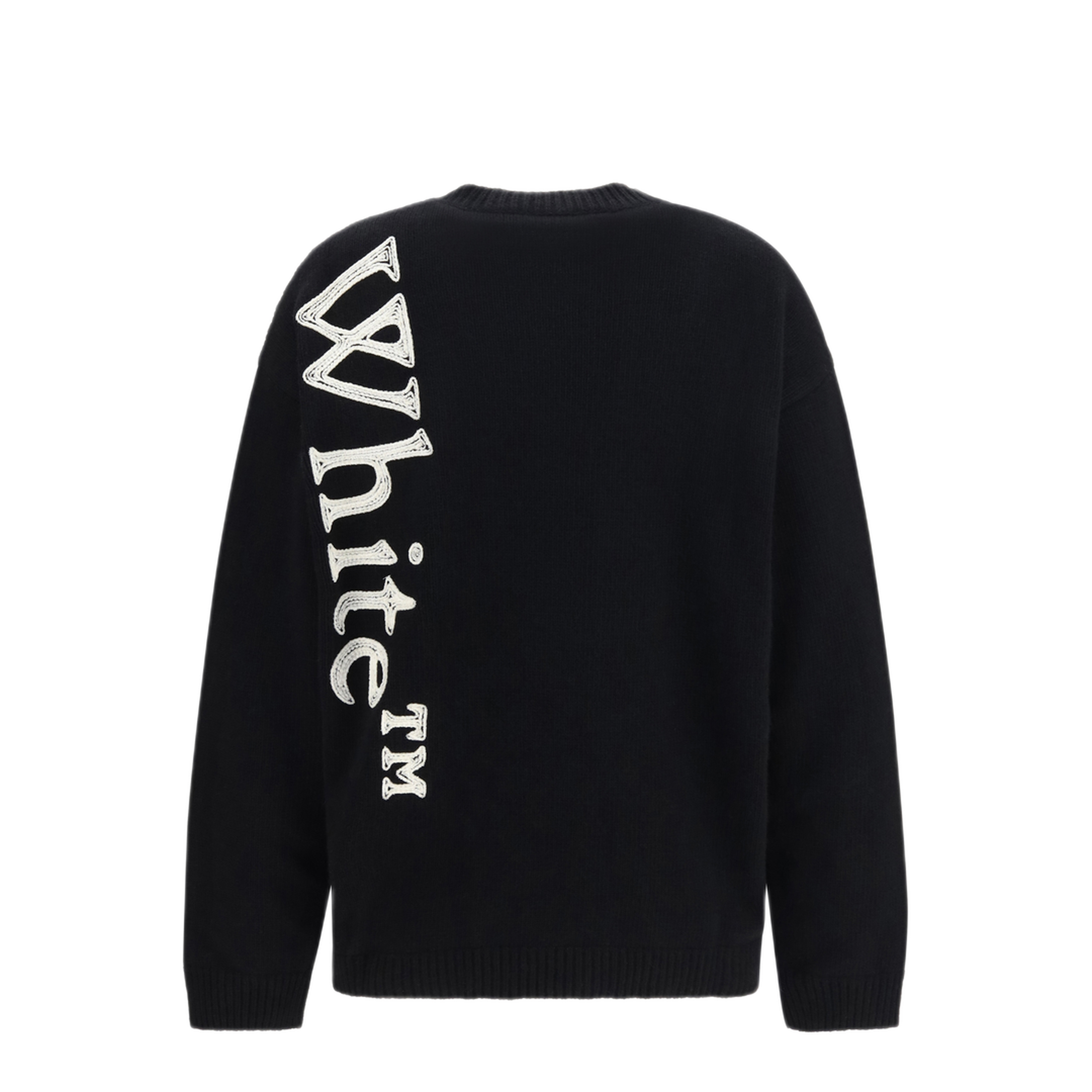 MAYFEYR - Off-White - Vertical Bookish Crewneck Sweater - 2FE00534TW043