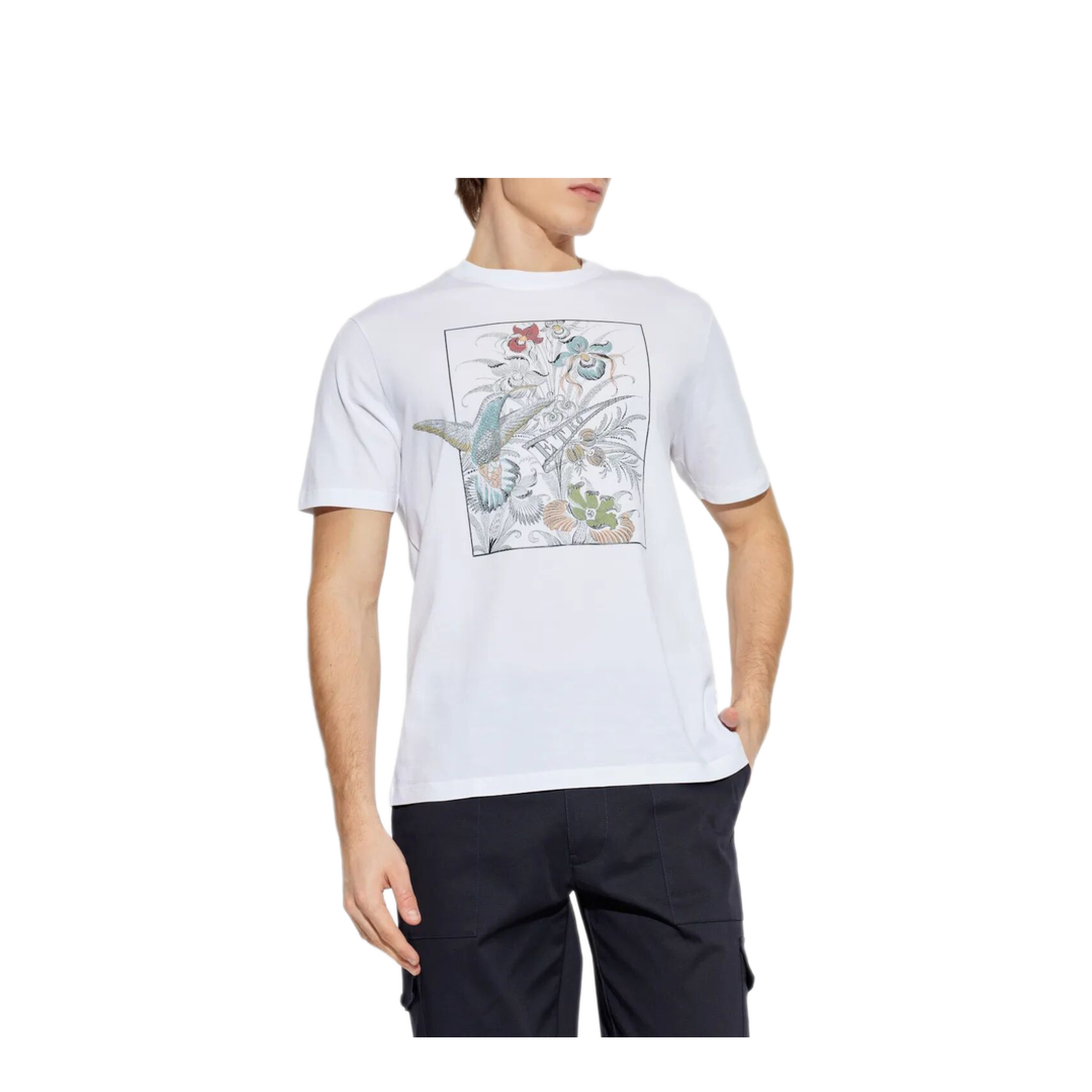 MAYFEYR - Etro - Floral-Print Cotton T-Shirt - MRMA0002AV902W0001