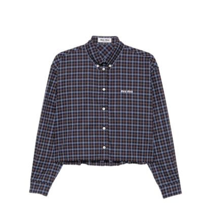 MAYFEYR - Miu Miu - Shirts Navy - MK165919U3F057W