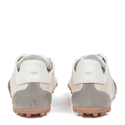 Sprinters Sneakers In Cream Leather And Vintage Suede