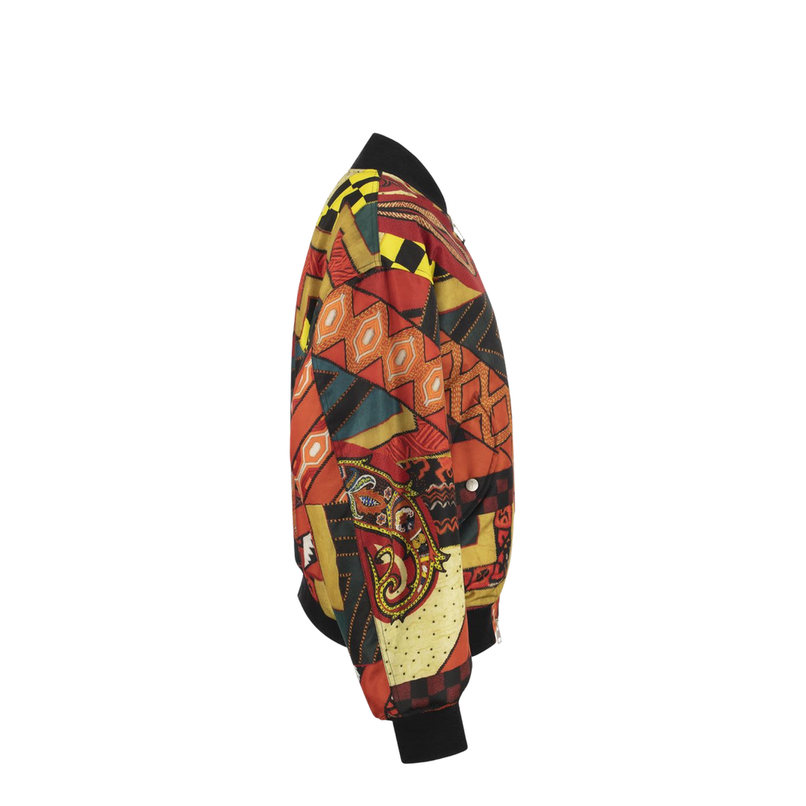Patchwork Bomber Jacket