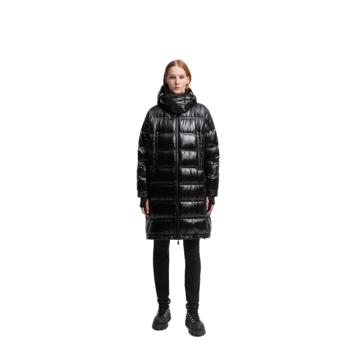 Rochelairs Hooded Long Down Jacket