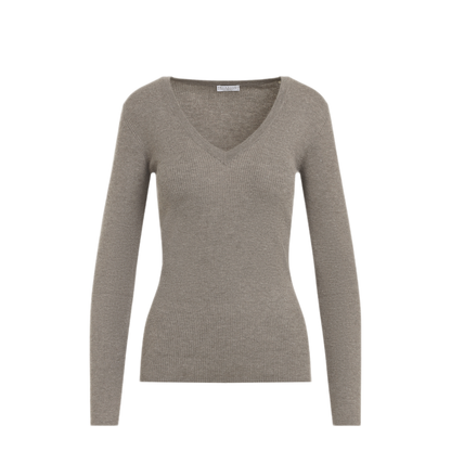 MAYFEYR - Brunello Cucinelli - Ribbed V-Neck Sweater - M9A822212PC4179