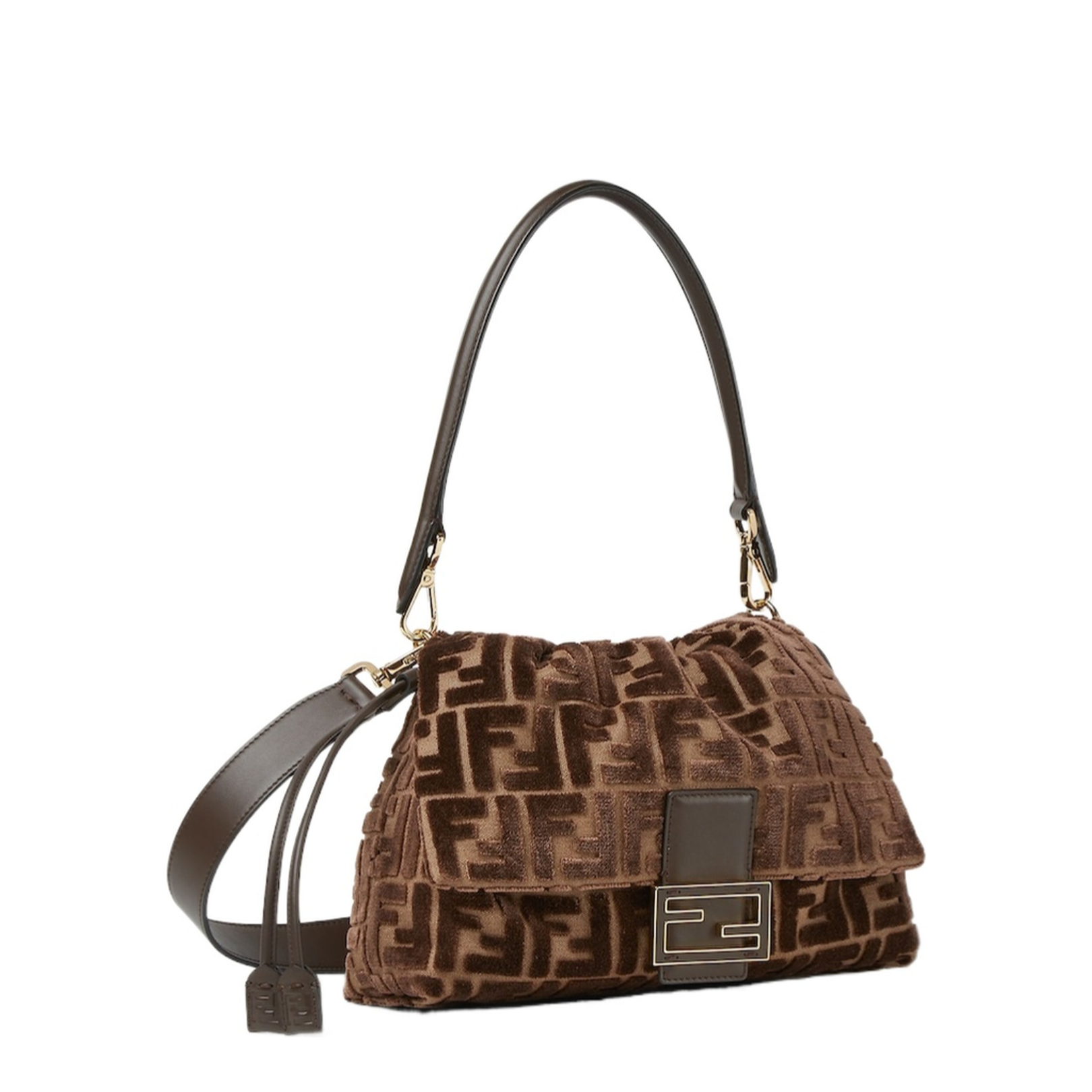 Mamma Baguette Medium Fabric Brown