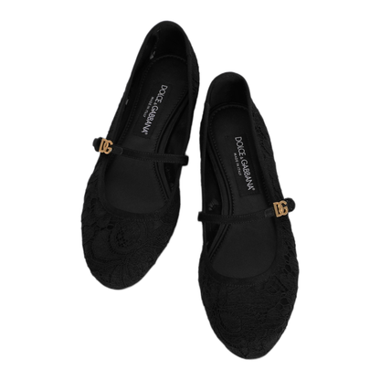 MAYFEYR - Dolce & Gabbana - Taormina Lace Ballet Flats - CB0244A06118B956