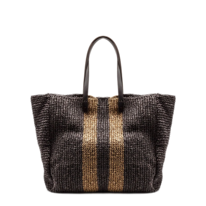 MAYFEYR - Parosh - Borsa Raffia C Manici Pelle - D050700GIBAG808