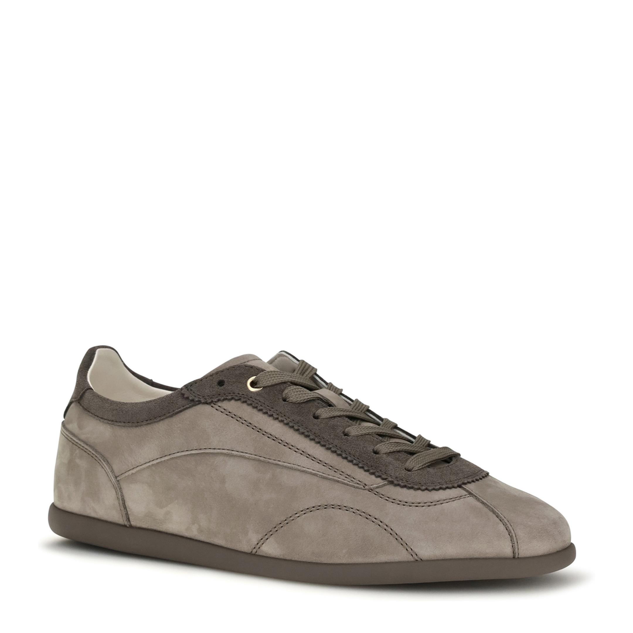 MAYFEYR - Brunello Cucinelli - Nubuck And Suede Sneakers With Slim Sole - MZUKRED337CMR16