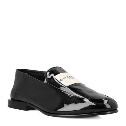 Label Leather Loafers