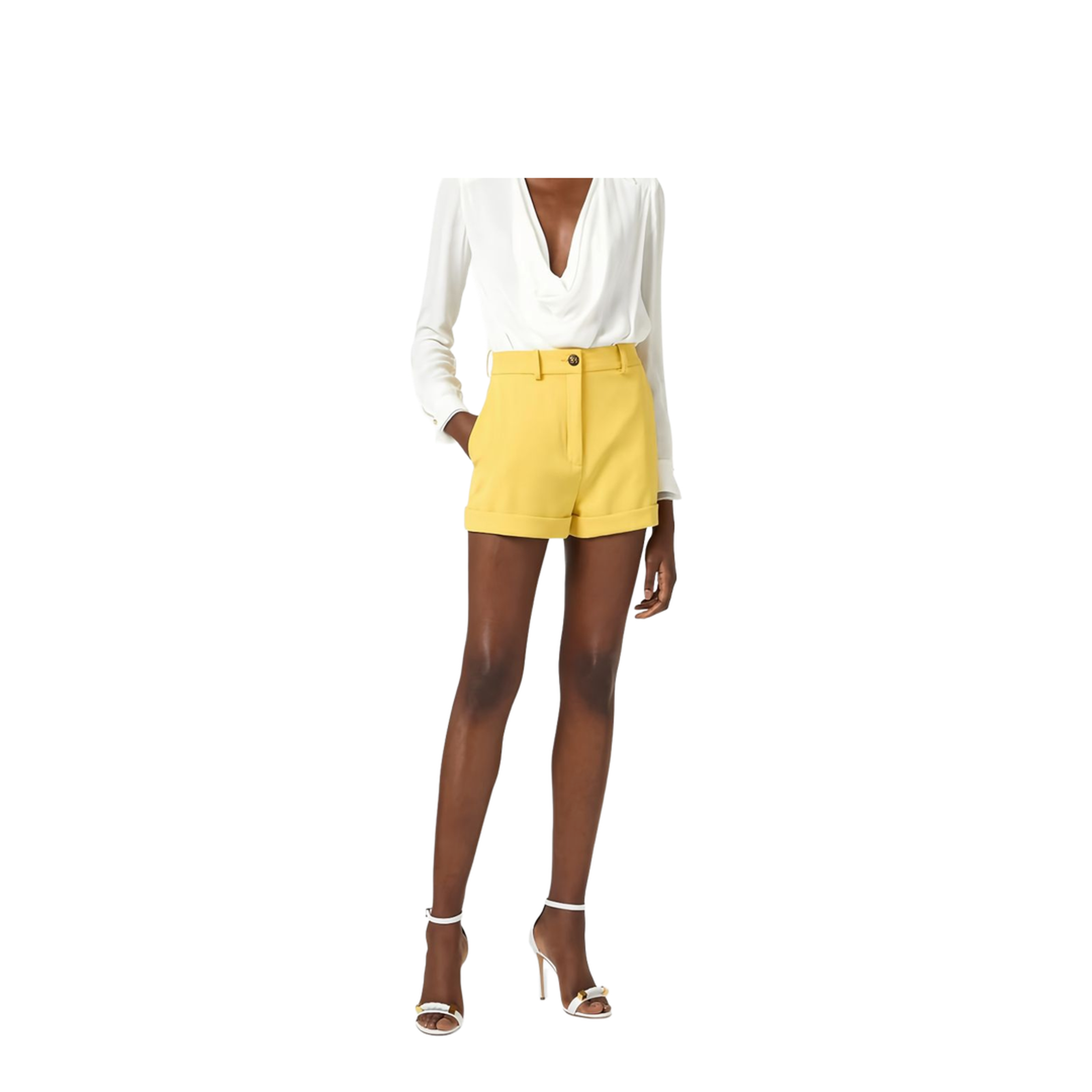 MAYFEYR - Elisabetta Franchi - Top Ivory - CB00261E2360