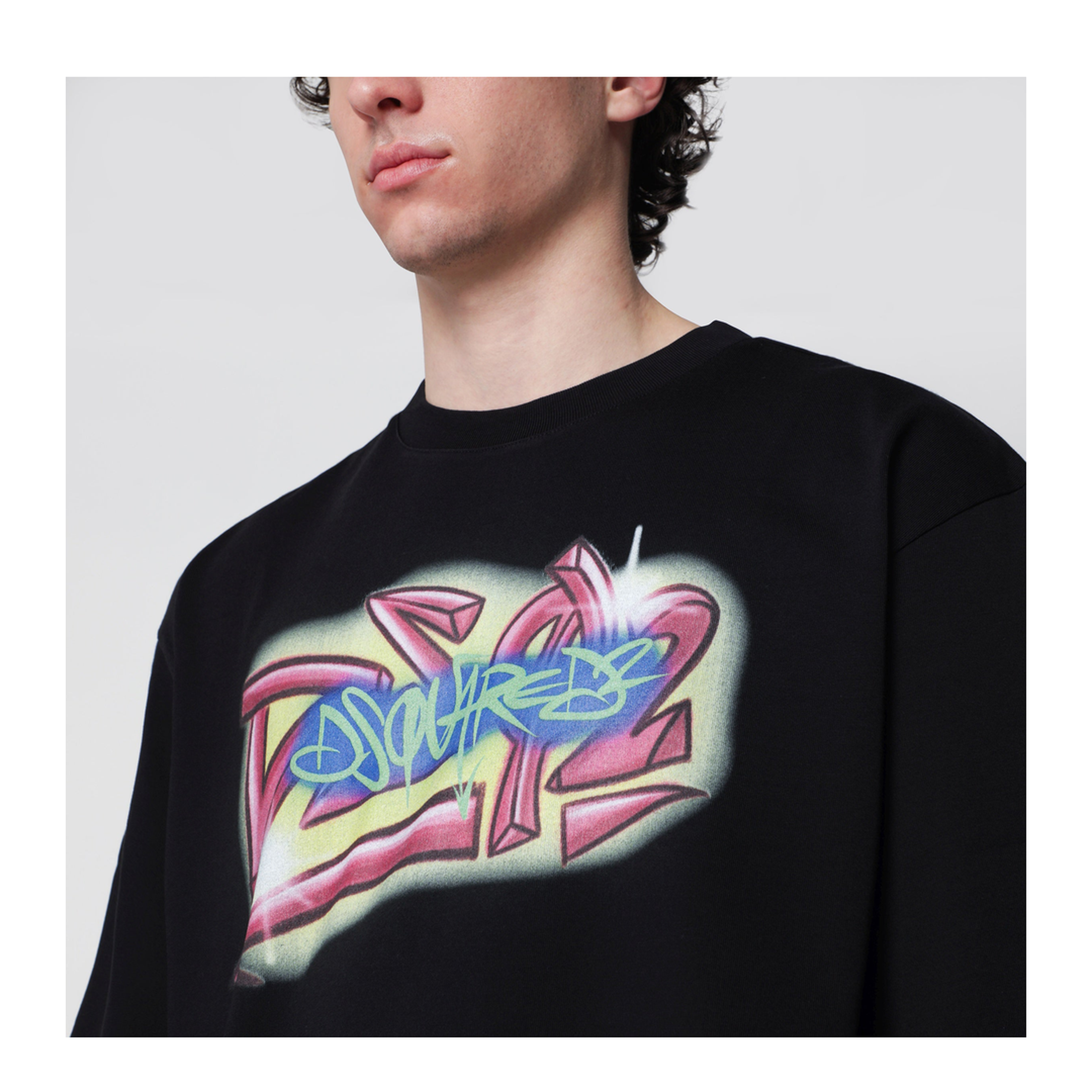 MAYFEYR - Dsquared2 - Rebel Tags Loose-Fit Cotton T-Shirt In Black - S71GD1652D20033900