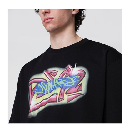 MAYFEYR - Dsquared2 - Rebel Tags Loose-Fit Cotton T-Shirt In Black - S71GD1652D20033900