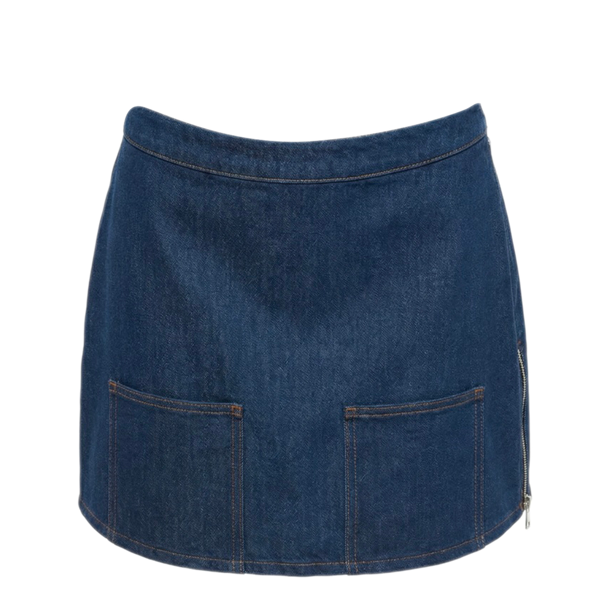 Navy Blue Mini Skirt