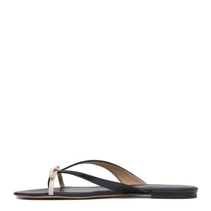 MAYFEYR - Ferragamo - Leather Sandals In Black - 0782901
