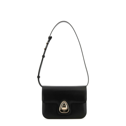 MAYFEYR - A.P.C. - Black Leather Small Crossbody Bag - PXBMWF61859LZZ