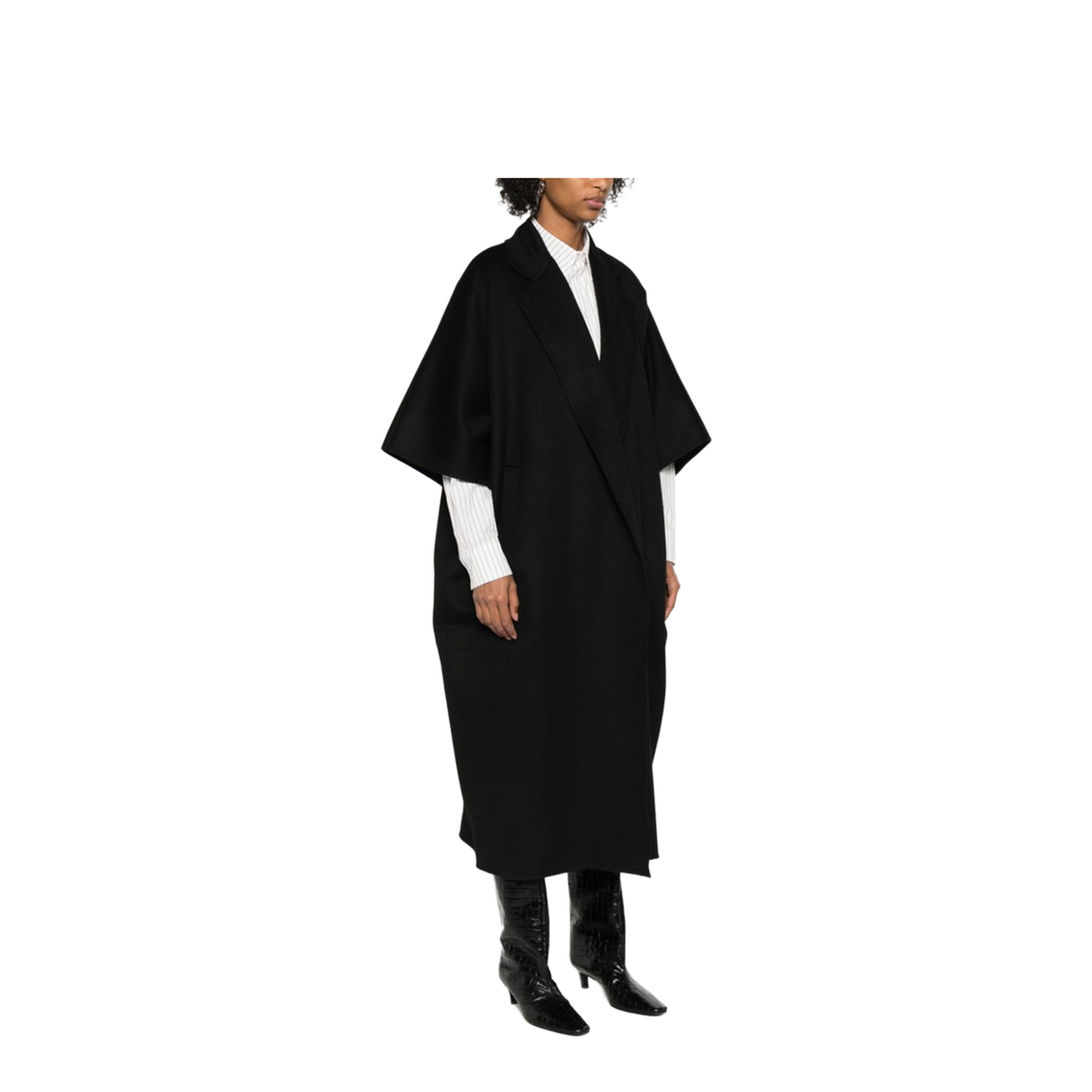 Wool Coat in Black