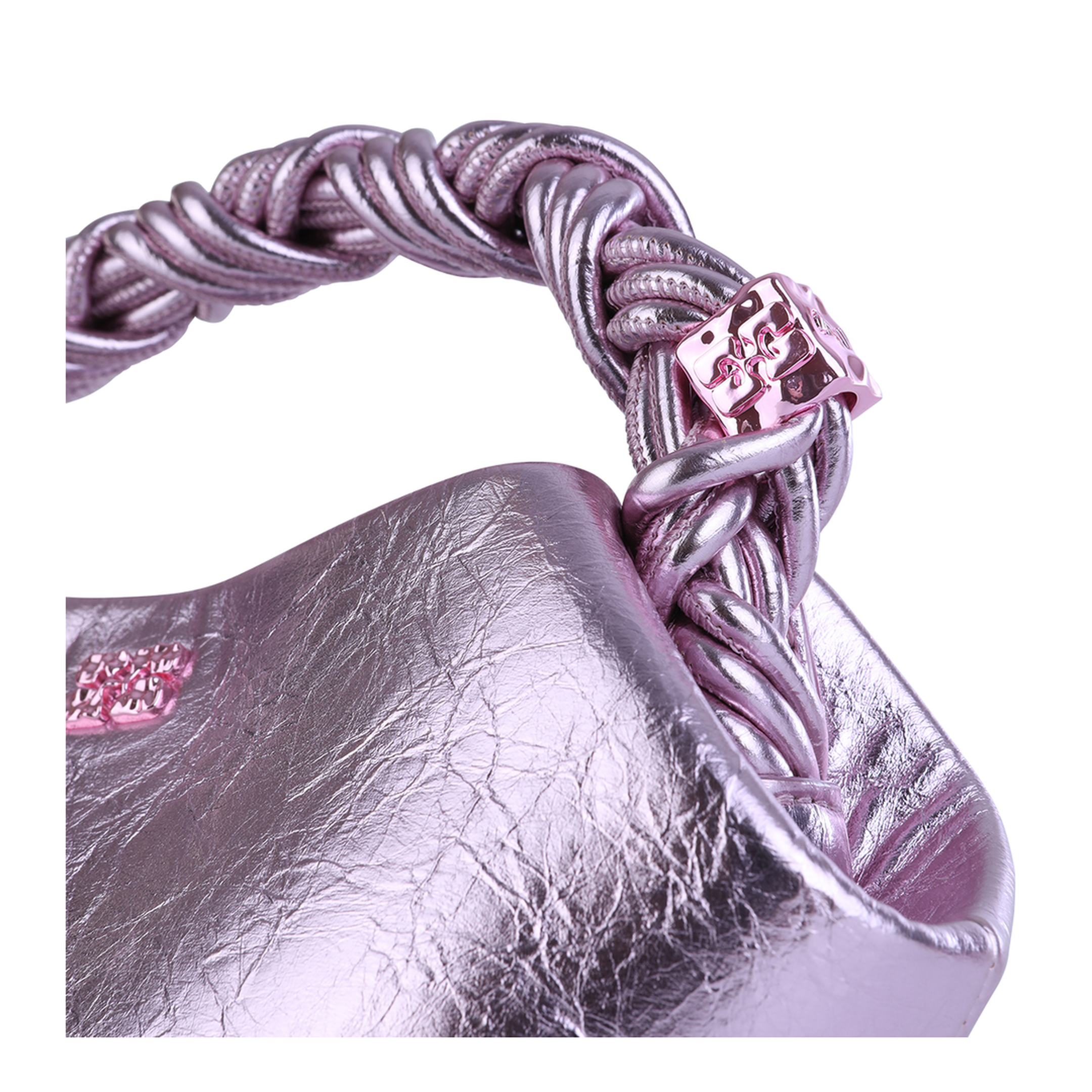 Bou Mini Bag Crushed Mini Bag - Silver Pink