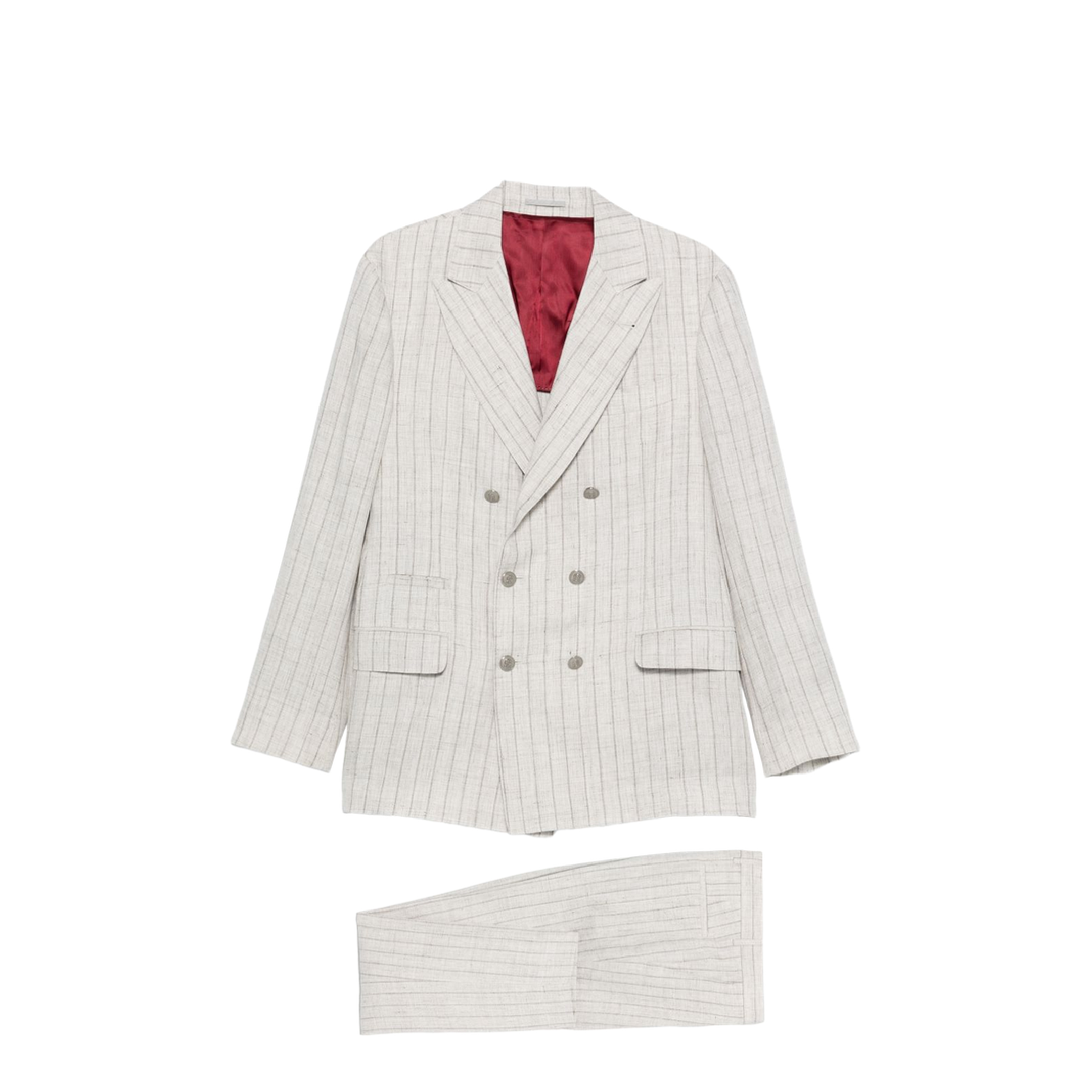 Linen Double-breasted Suit