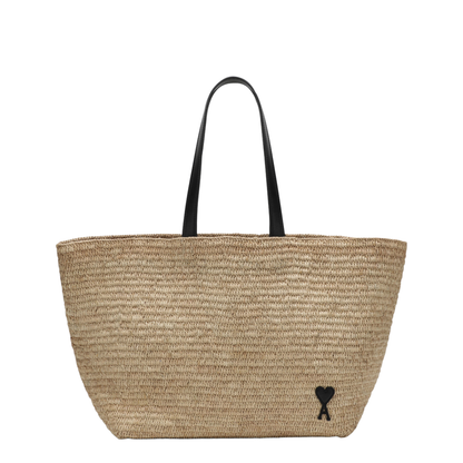 Rafia Ami De Coeur Tote Bag - Natural