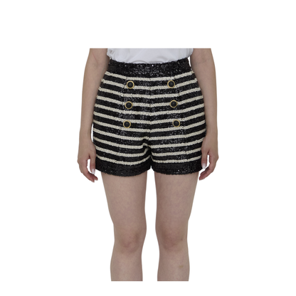 Sequined Tweed Shorts