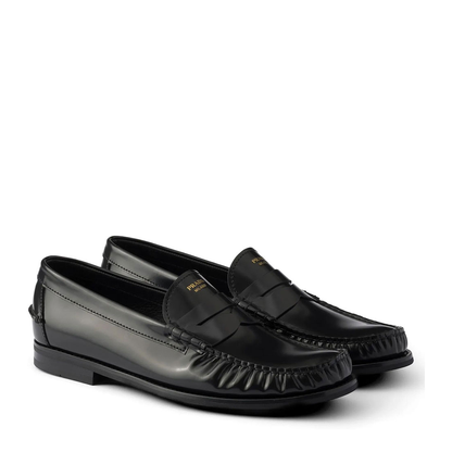 Black Leather Loafers