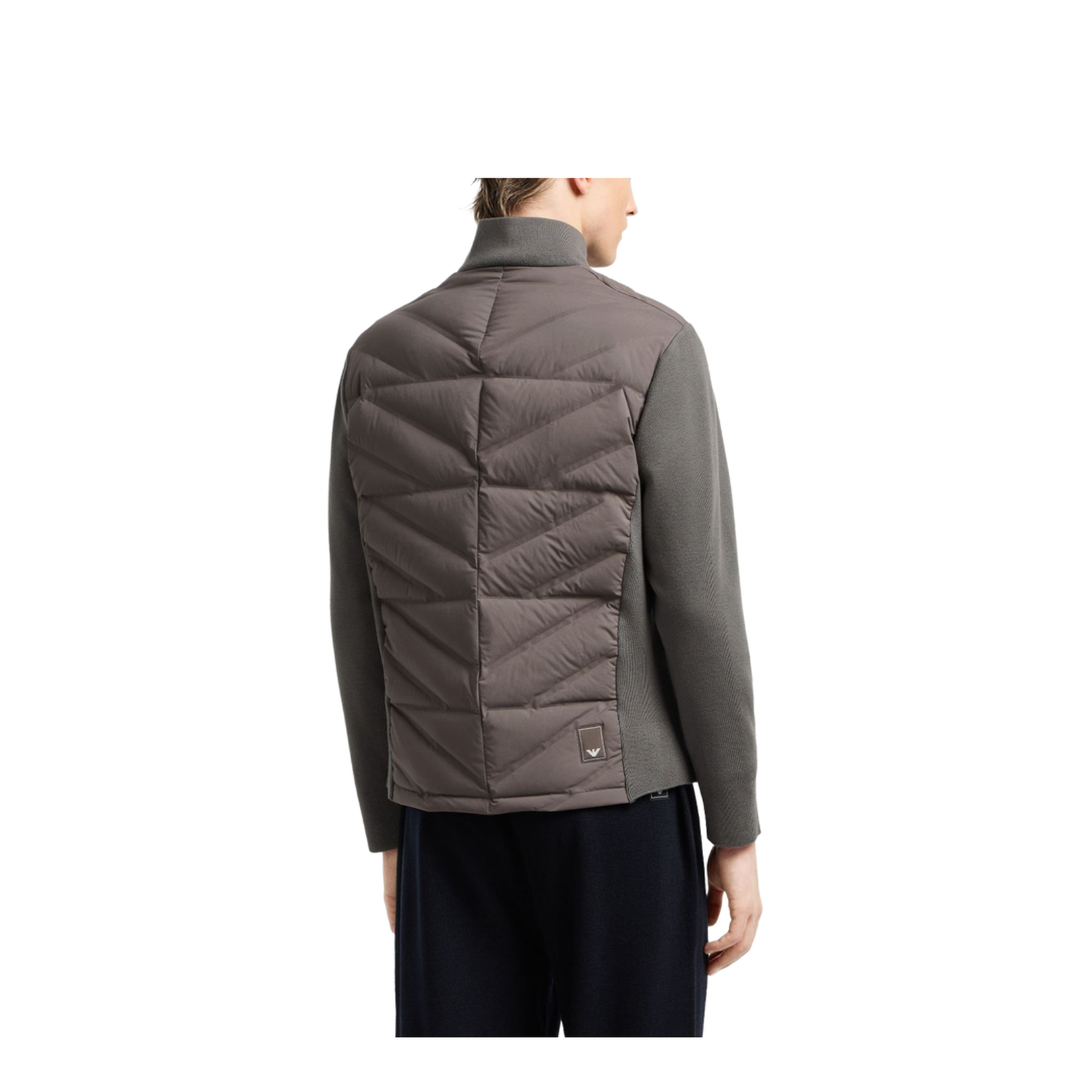 Travel Essentials Two-Piece Effect Full-Zip Down Jacket