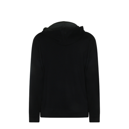 Cotton and Silk Interlock Hooded Topwear