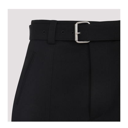 MAYFEYR - Bottega Veneta - Wool Belted Trousers - 835377V4C20