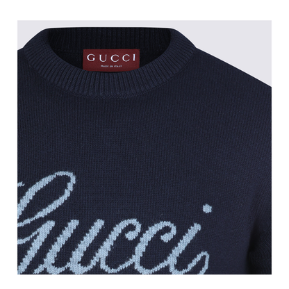 Midnight Blue Wool Sweater