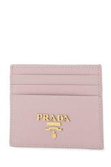 Saffiano Leather Cardholder, Gold Hardware