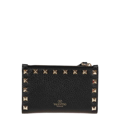 MAYFEYR - Valentino - Rockstud Leather Card Holder - WP0605VSH0NO