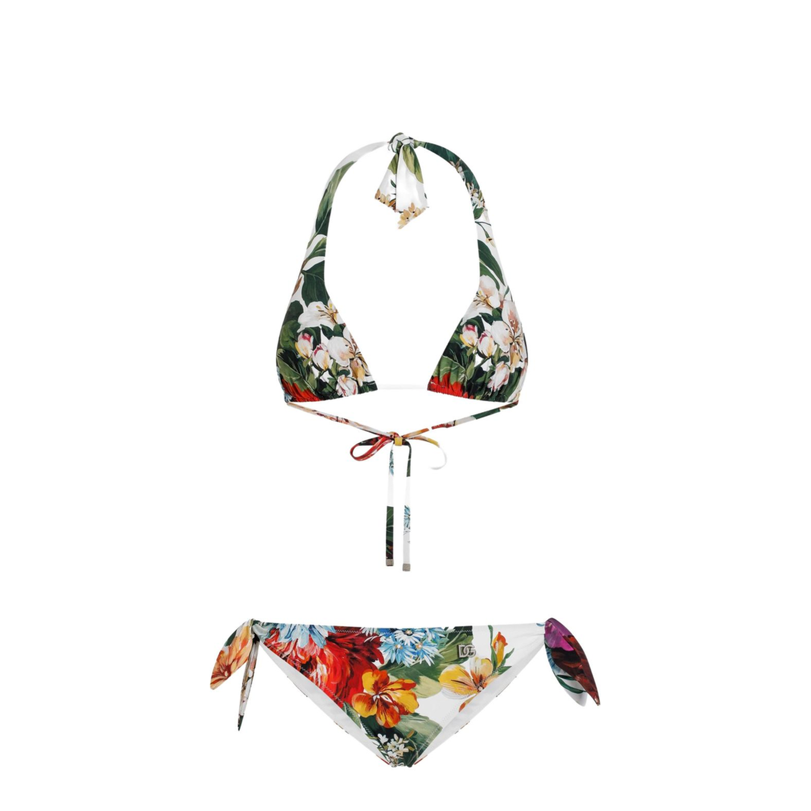 Floral Print Halterneck Bikini Set