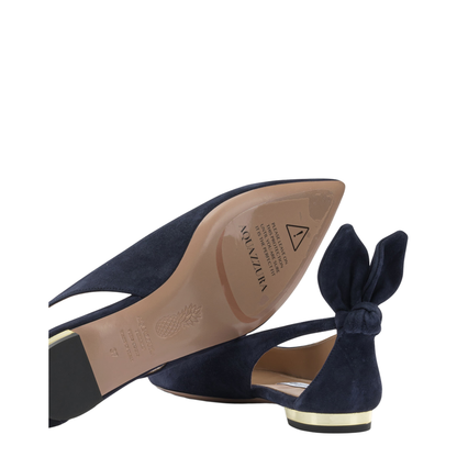 MAYFEYR - Aquazzura - Bow Tie Ballet Flats - DENFLAB0SUEMZN