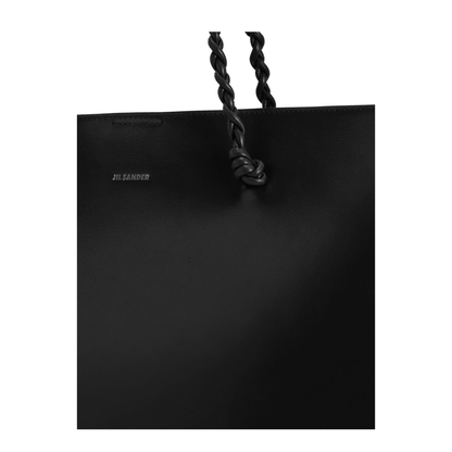 Tangle Tote Bag in Calf Leather - Black