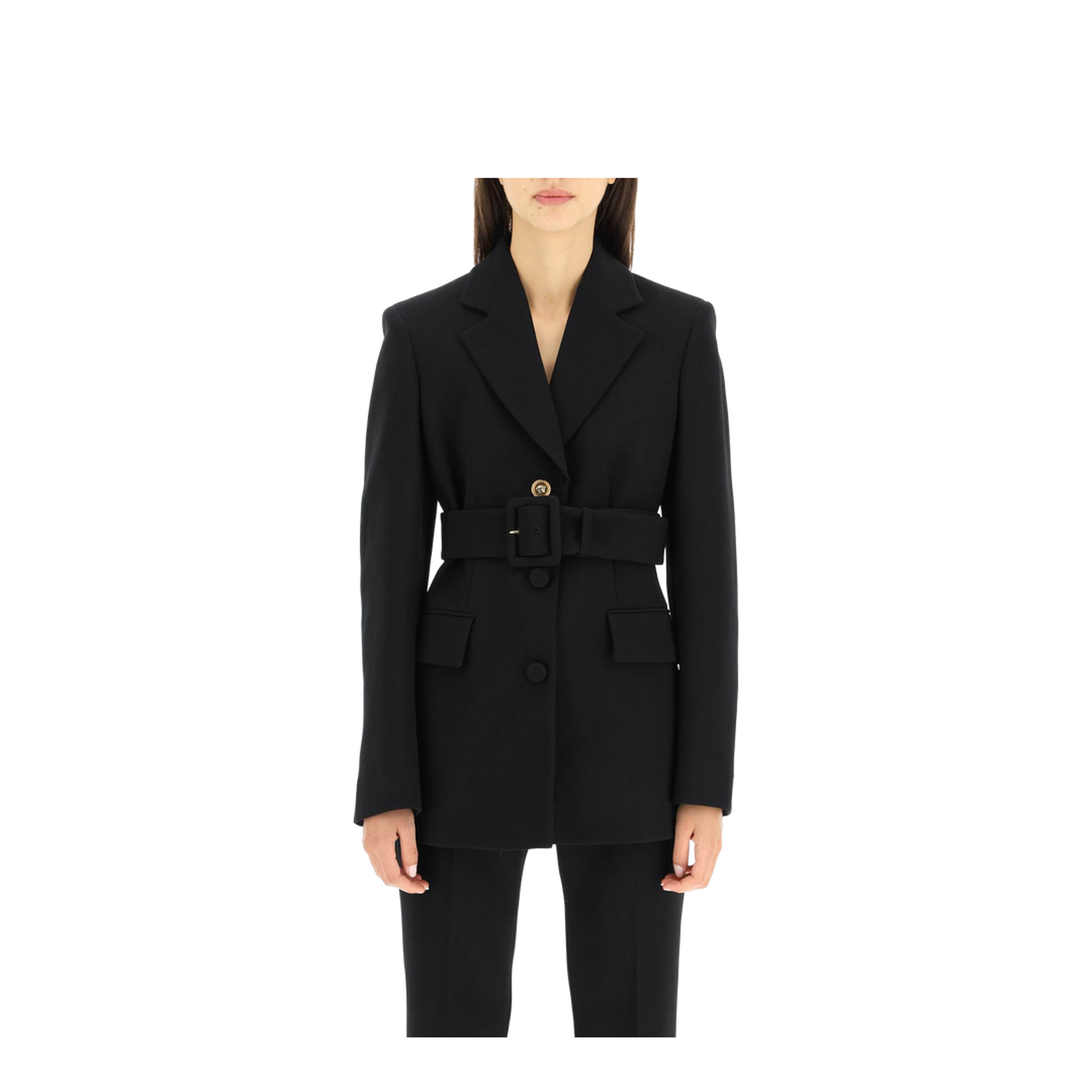 Jacket With Medusa Button