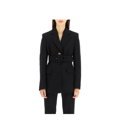 Jacket With Medusa Button