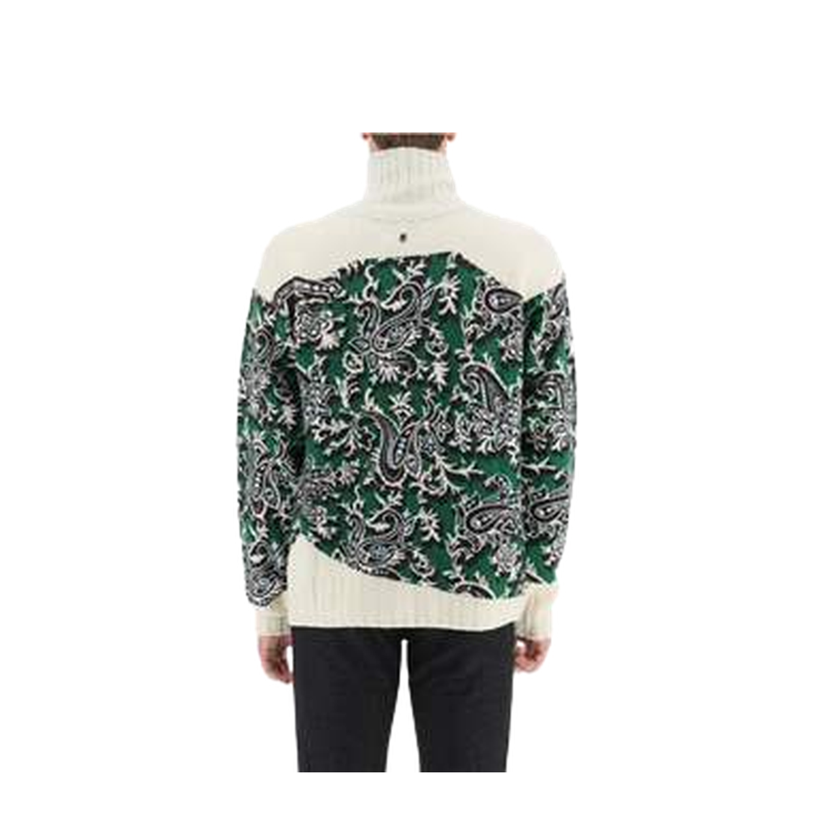 Jersey With Logo And Paisley Print