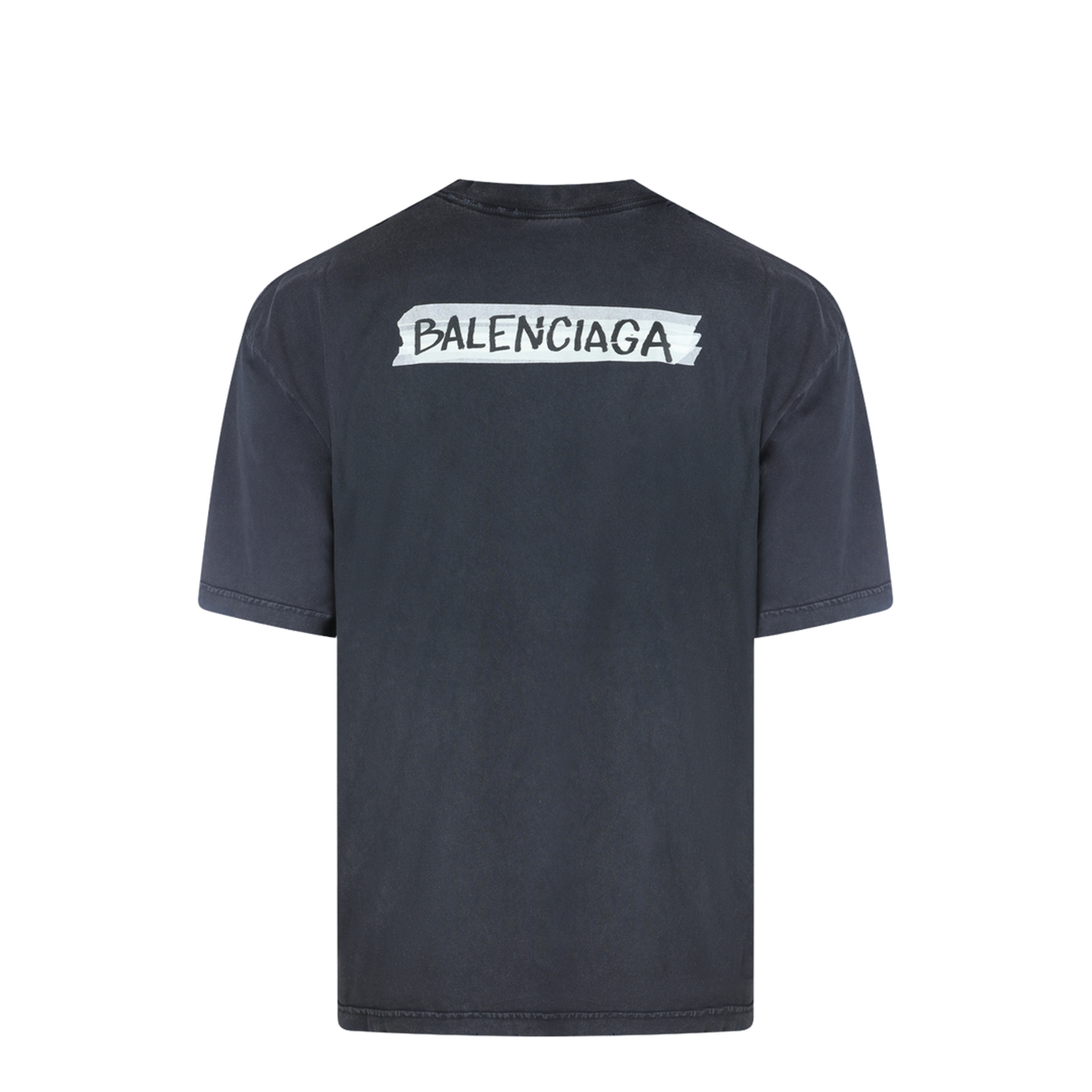 Masking Tape T-shirt Medium Fit in Faded Black