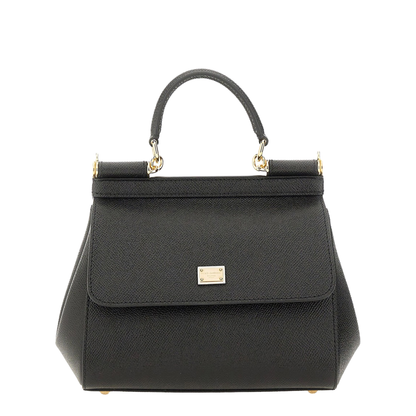 Medium Sicily Handbag in Black