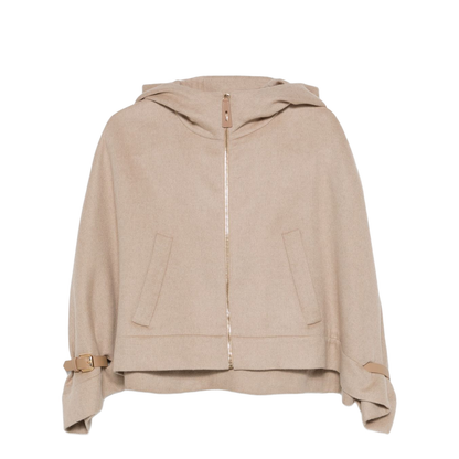 Wool Hooded Cape