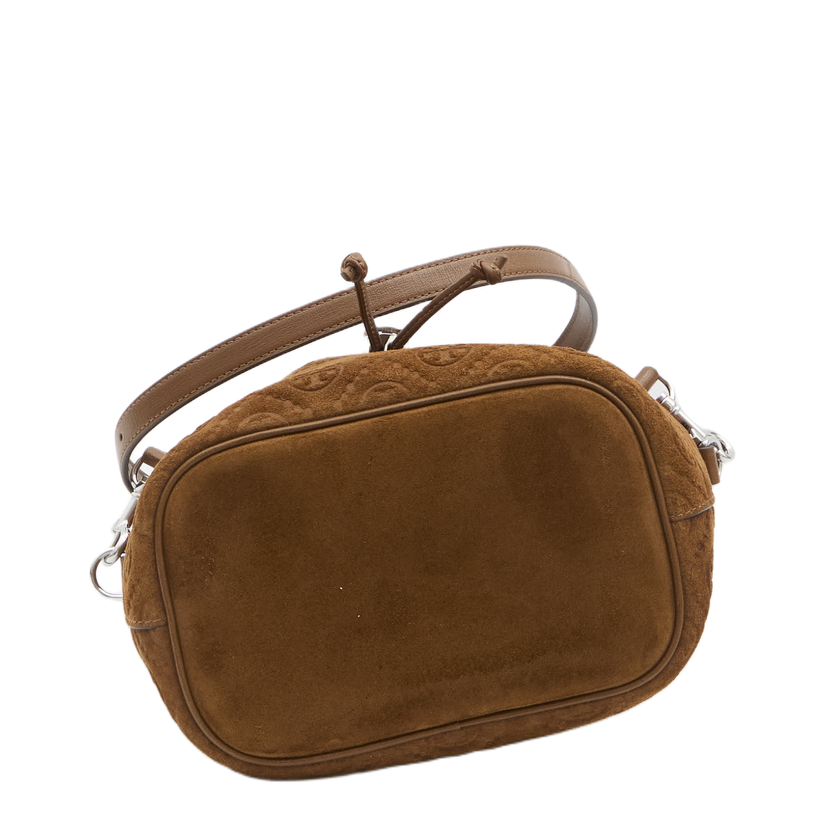 T Monogram Suede Bucket Bag