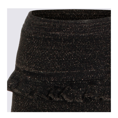 Metallic Black Skirt