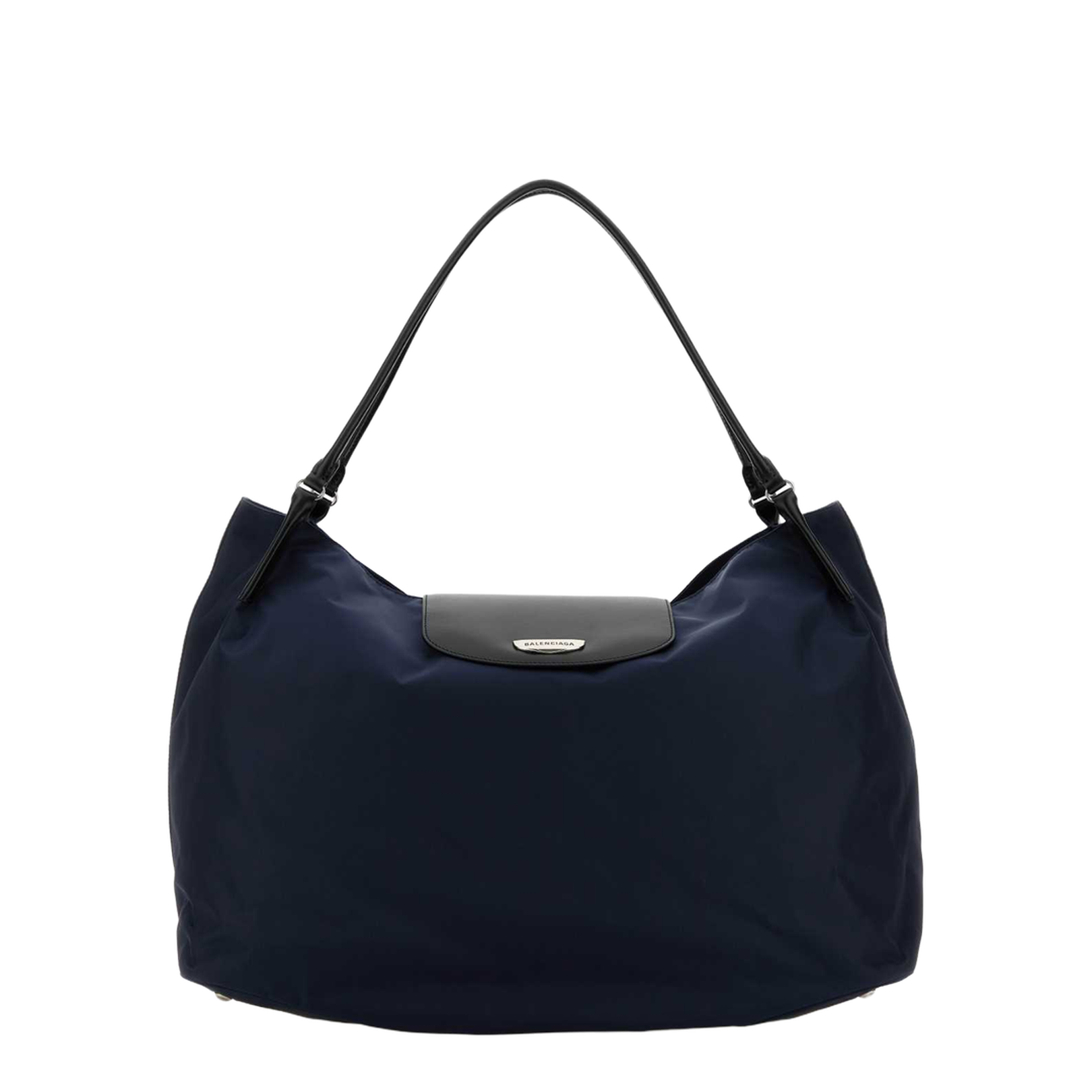 Midnight Blue Nylon Large Genève Shopping Bag